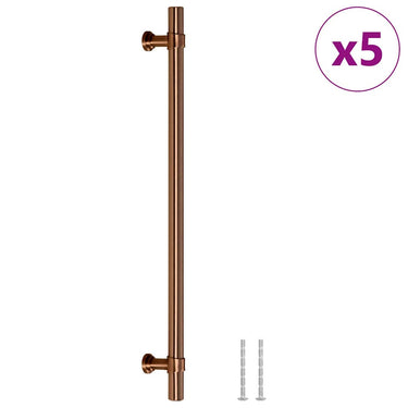 Vidaxl handvatten 5 st 224 mm roestvrij staal bronskleurig