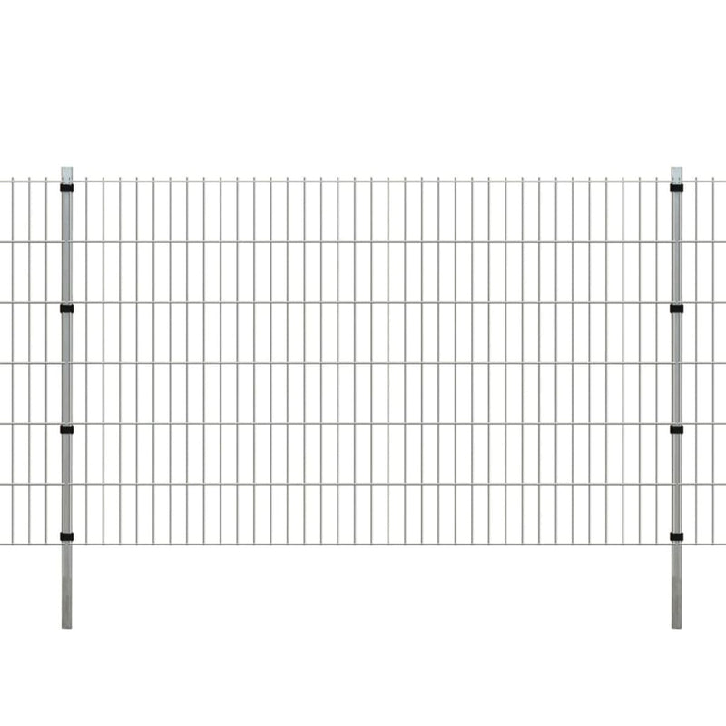 Load image into Gallery viewer, VidaXL Schuttingpalen 10 st 170 cm gegalvaniseerd staal zilverkleurig
