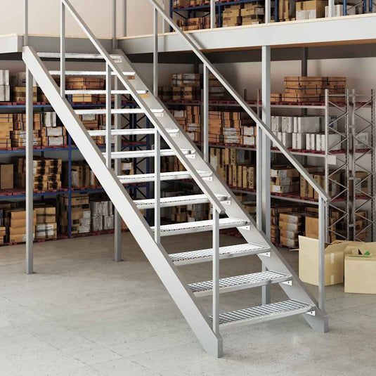 Vidaxl traptrede rooster 90x24x7 cm gegalvaniseerd staal