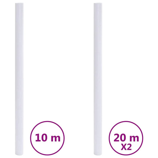 Vidaxl raamfolies mat pvc wit