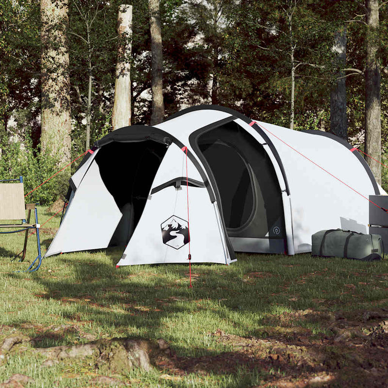 Load image into Gallery viewer, Vidaxl tunneltent 3-persoons waterdicht verduisterend stof wit

