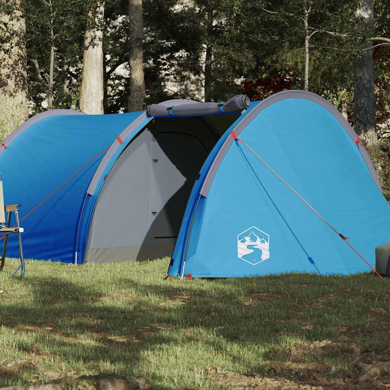 Load image into Gallery viewer, Vidaxl tunneltent 4-persoons waterdicht blauw

