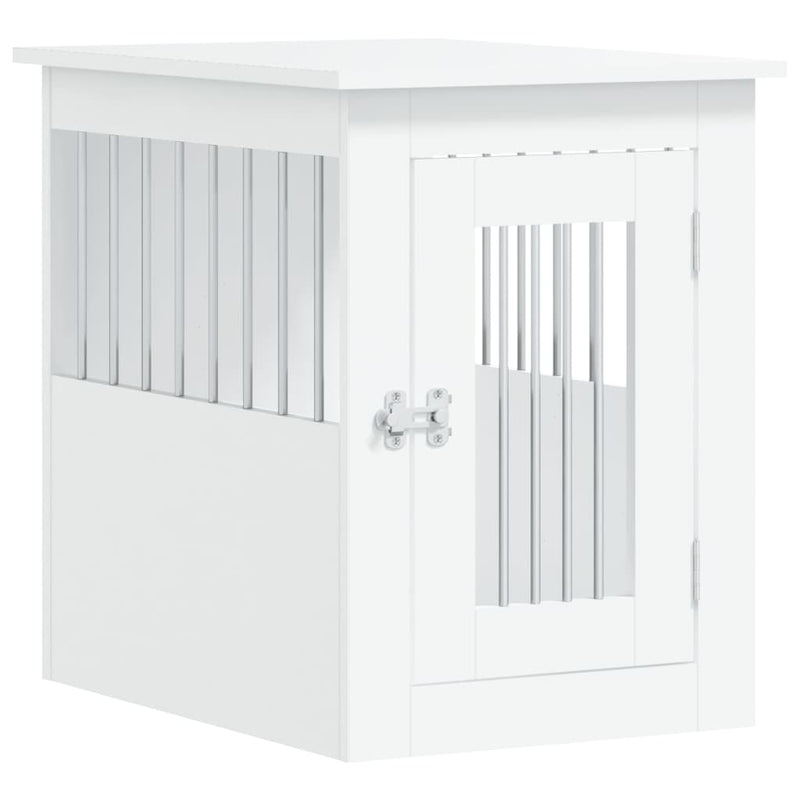 Load image into Gallery viewer, Vidaxl hondenbench 45x62x59 cm bewerkt hout wit
