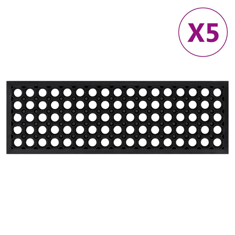 Load image into Gallery viewer, Vidaxl trapmatten 5 st 25x75 cm rubber
