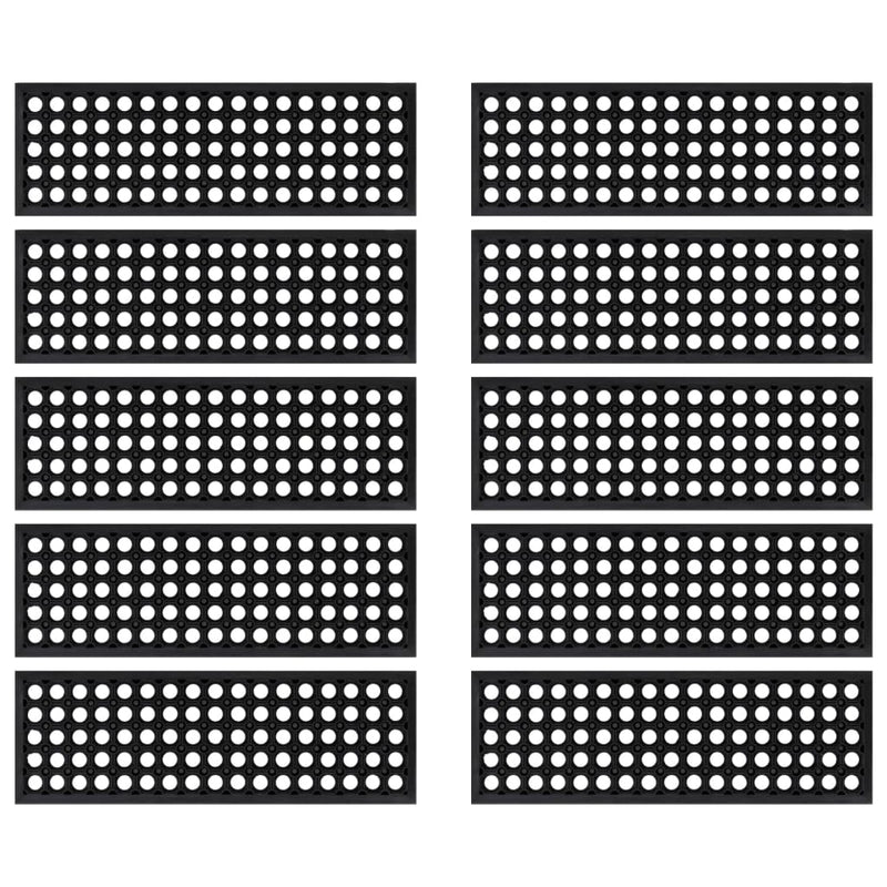 Load image into Gallery viewer, Vidaxl trapmatten 10 st 25x75 cm rubber
