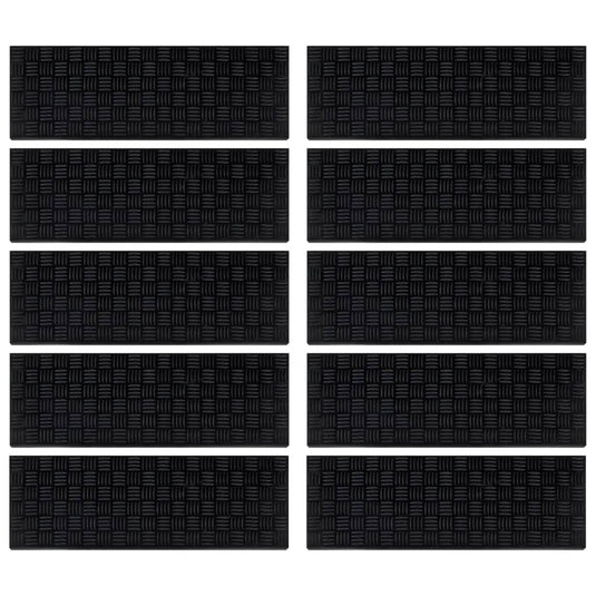 Vidaxl trapmatten 10 st 25x75 cm rubber