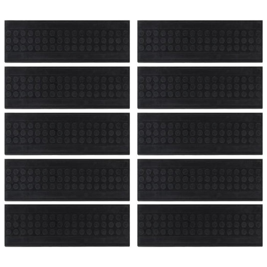 Vidaxl trapmatten 10 st 25x75 cm rubber