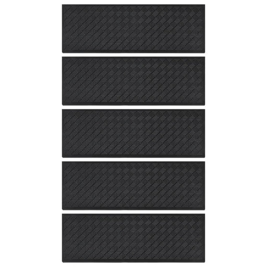 Vidaxl trapmatten 5 st 25x75 cm rubber