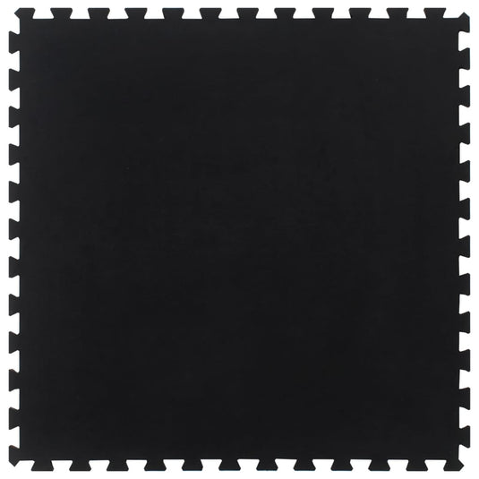 VidaXL Rubbertegel 12 mm 100x100 cm zwart