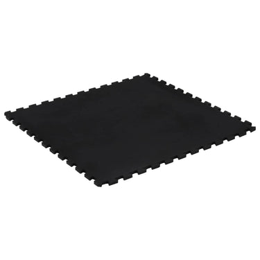 Vidaxl rubbertegel 12 mm 100x100 cm zwart