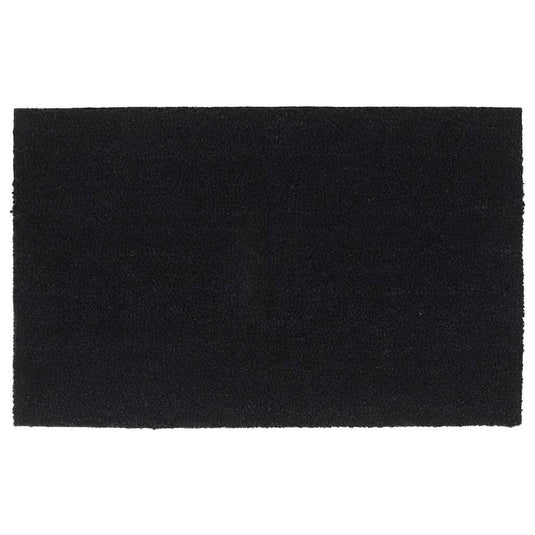 Vidaxl deurmat 50x80 cm getufte kokosvezel zwart