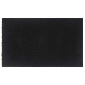 Vidaxl deurmat 90x150 cm getufte kokosvezel zwart