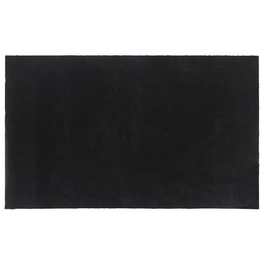 Vidaxl deurmat 90x150 cm getufte kokosvezel zwart
