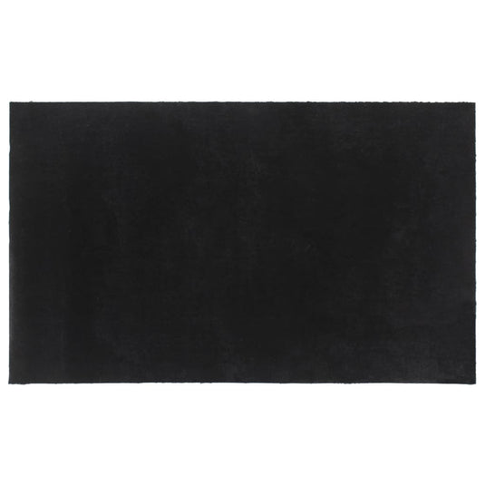 Vidaxl deurmat 90x150 cm getufte kokosvezel zwart