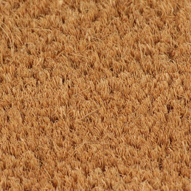 Load image into Gallery viewer, Vidaxl deurmat halfrond 60x90 cm getufte kokosvezel naturel
