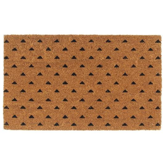 Vidaxl deurmat 45x75 cm getufte kokosvezel naturel