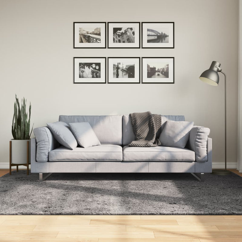 Afbeelding laden in galerijviewer, Vidaxl vloerkleed huarte laagpolig zacht wasbaar 160x230 cm antraciet
