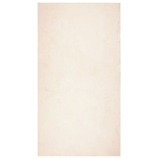 Vidaxl vloerkleed huarte laagpolig zacht wasbaar 80x150 cm beige