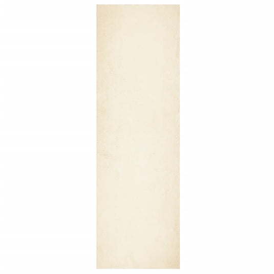 Vidaxl vloerkleed huarte laagpolig zacht wasbaar 80x250 cm crème