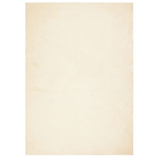 Vidaxl vloerkleed huarte laagpolig zacht wasbaar 120x170 cm crème