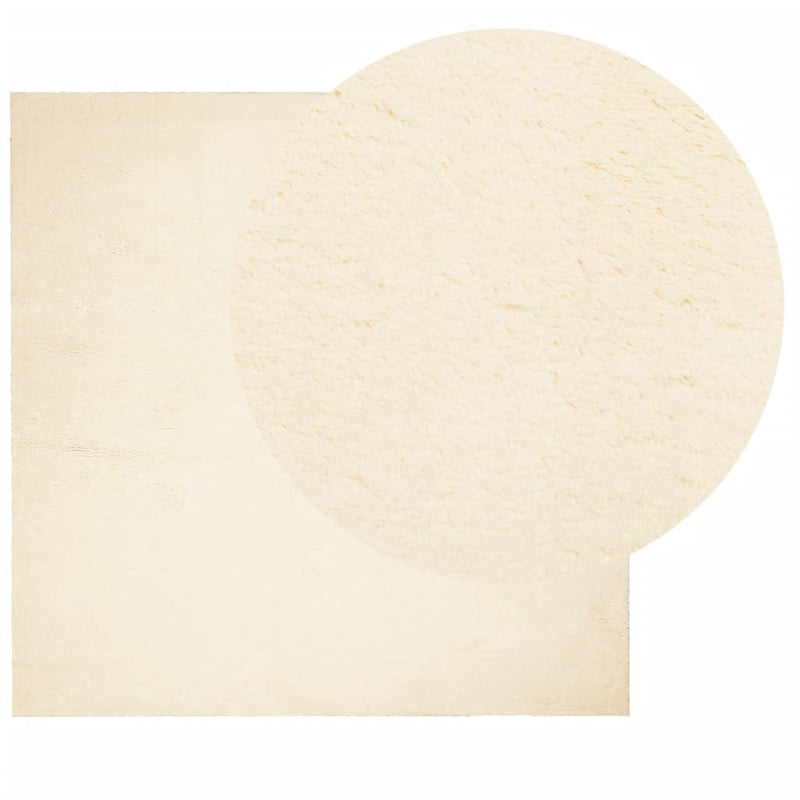 Load image into Gallery viewer, Vidaxl vloerkleed huarte laagpolig zacht wasbaar 160x160 cm crème
