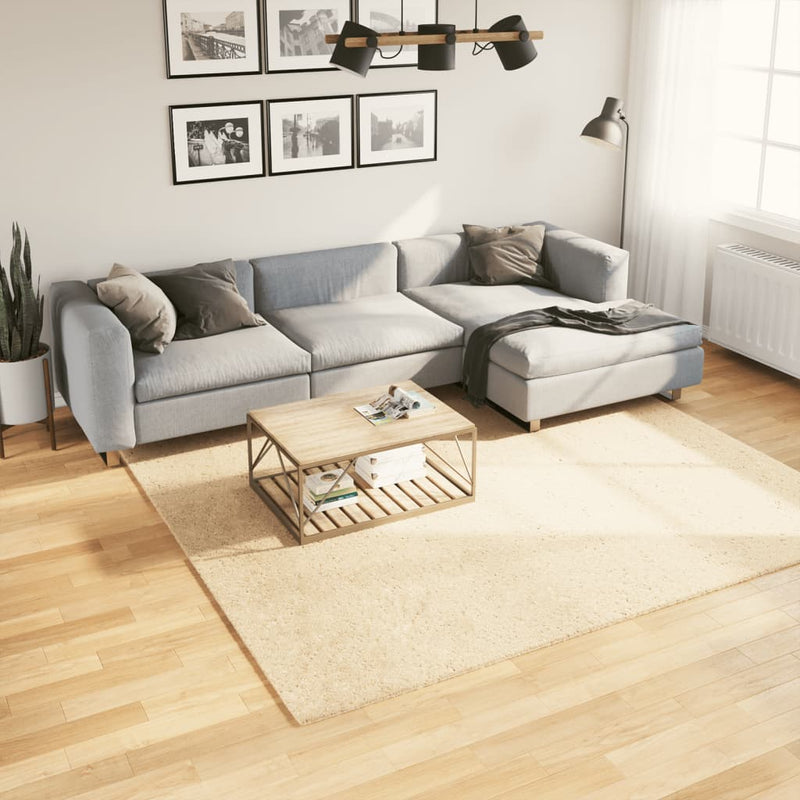 Afbeelding laden in galerijviewer, Vidaxl vloerkleed huarte laagpolig zacht wasbaar 240x240 cm crème
