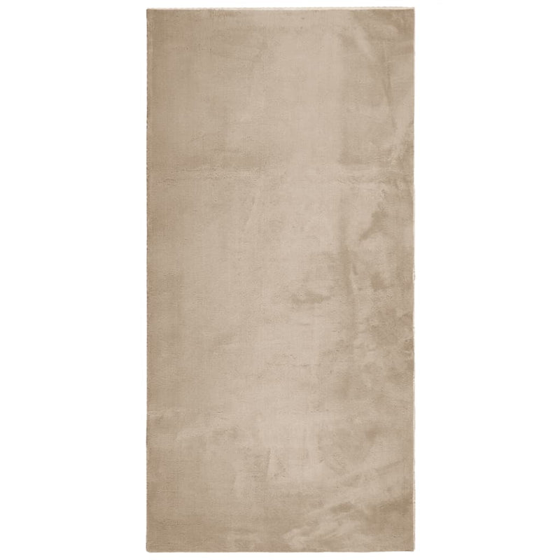 Load image into Gallery viewer, Vidaxl vloerkleed huarte laagpolig zacht wasbaar 100x200cm zandkleurig
