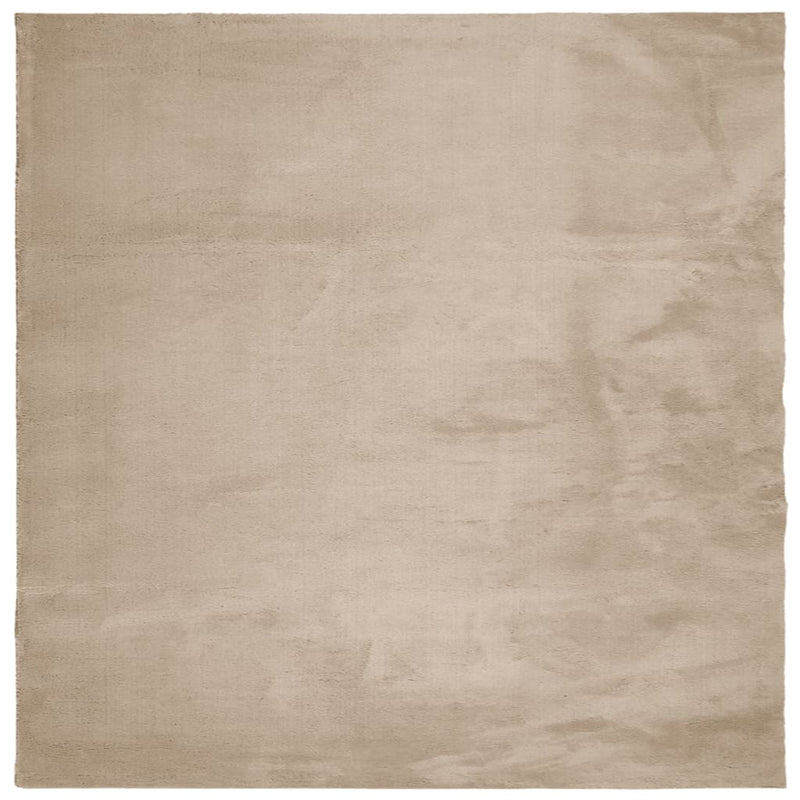 Load image into Gallery viewer, Vidaxl vloerkleed huarte laagpolig zacht wasbaar 160x160cm zandkleurig
