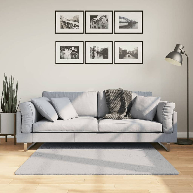 Afbeelding laden in galerijviewer, Vidaxl vloerkleed huarte laagpolig zacht wasbaar 120x120 cm grijs
