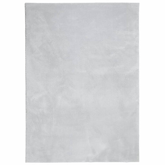 Vidaxl vloerkleed huarte laagpolig zacht wasbaar 140x200 cm grijs