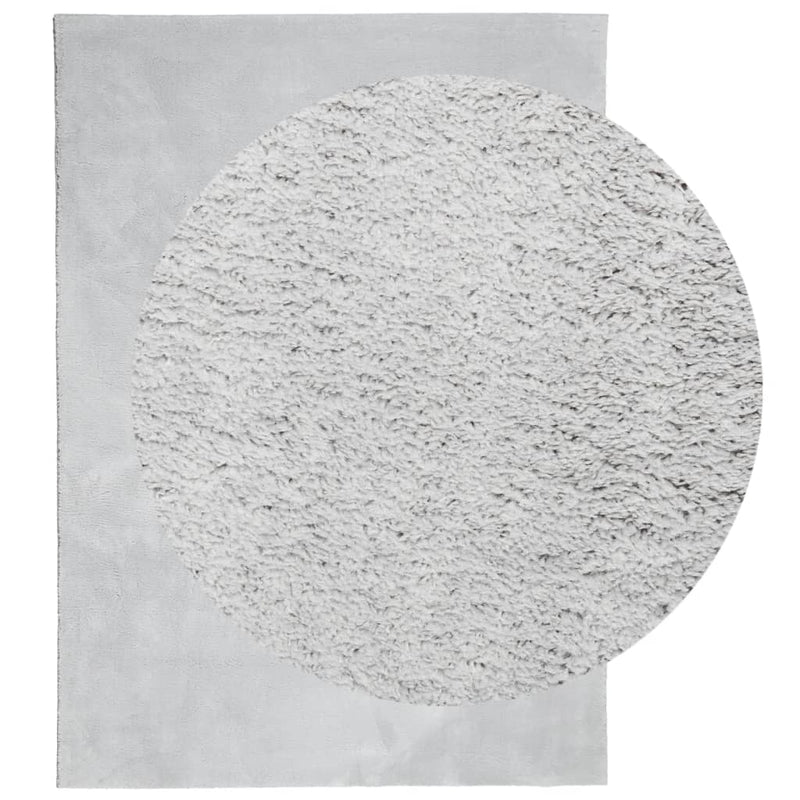Load image into Gallery viewer, Vidaxl vloerkleed huarte laagpolig zacht wasbaar 140x200 cm grijs
