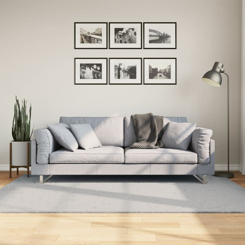 Load image into Gallery viewer, Vidaxl vloerkleed huarte laagpolig zacht wasbaar 140x200 cm grijs
