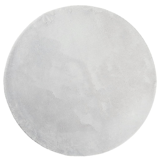 Vidaxl vloerkleed huarte laagpolig zacht wasbaar ø 160 cm grijs