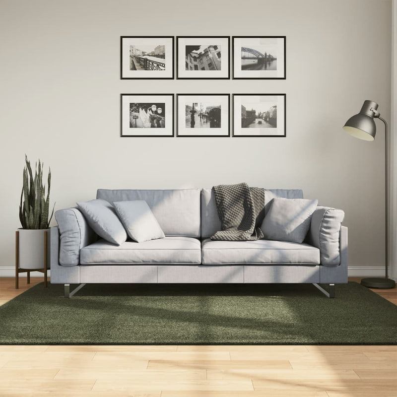 Load image into Gallery viewer, Vidaxl vloerkleed huarte laagpolig zacht wasbaar 140x200 cm bosgroen
