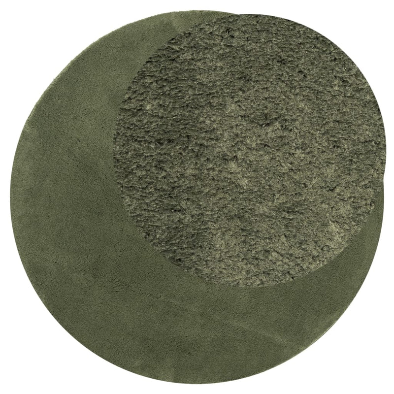 Load image into Gallery viewer, Vidaxl vloerkleed huarte laagpolig zacht wasbaar ø 120 cm bosgroen
