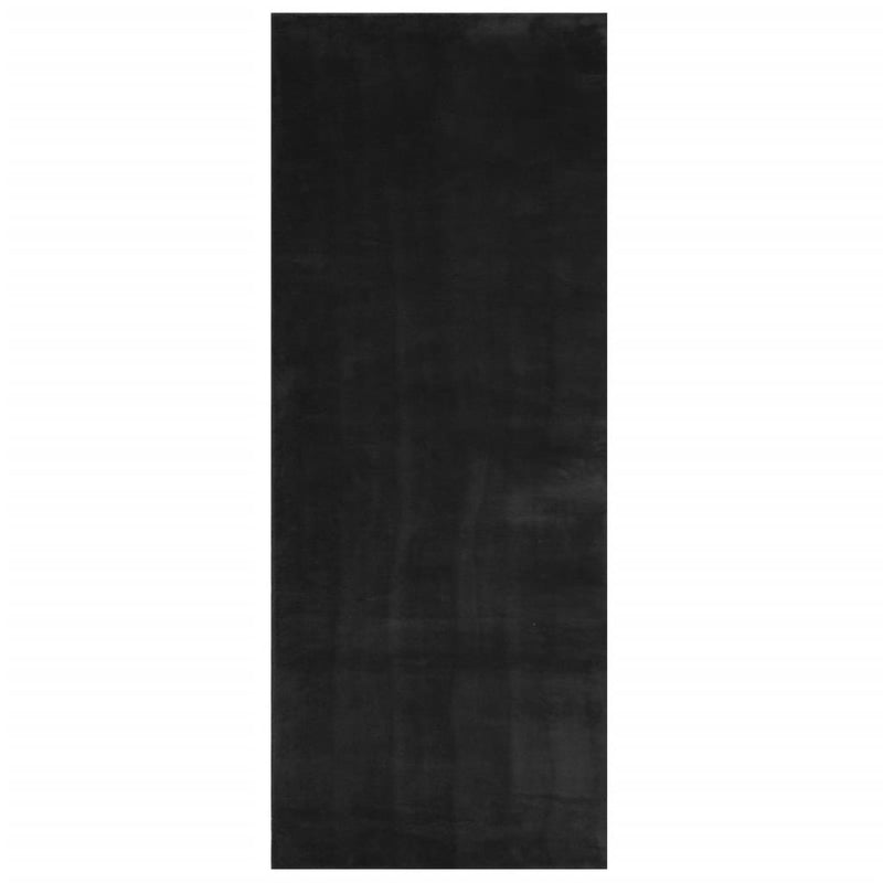 Afbeelding laden in galerijviewer, Vidaxl vloerkleed huarte laagpolig zacht wasbaar 80x200 cm zwart
