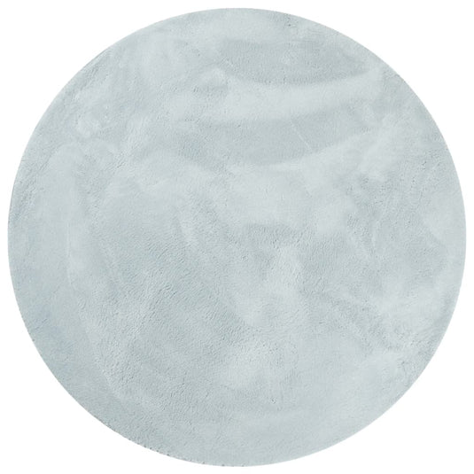 Vidaxl vloerkleed huarte laagpolig zacht wasbaar ø 200 cm blauw