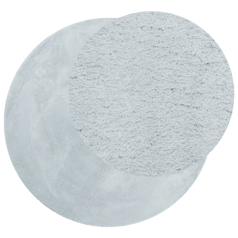 Load image into Gallery viewer, Vidaxl vloerkleed huarte laagpolig zacht wasbaar ø 200 cm blauw
