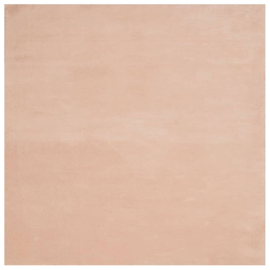 Vidaxl vloerkleed huarte laagpolig zacht wasbaar 160x160 cm roze