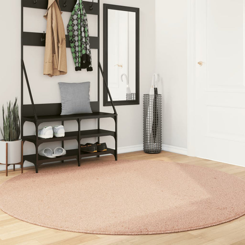 Load image into Gallery viewer, Vidaxl vloerkleed huarte laagpolig zacht wasbaar ø 200 cm roze
