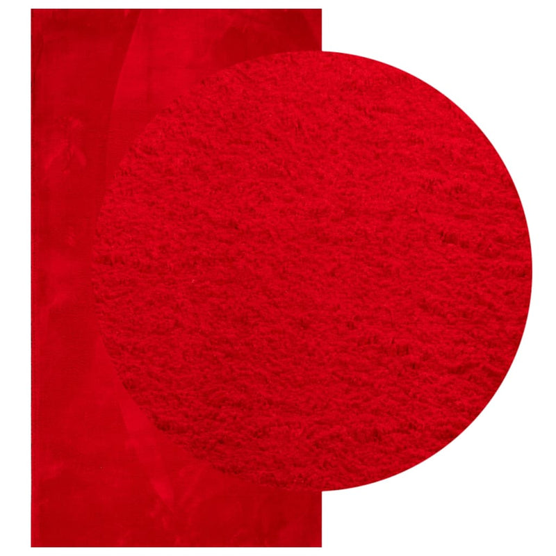 Load image into Gallery viewer, Vidaxl vloerkleed huarte laagpolig zacht wasbaar 60x110 cm rood

