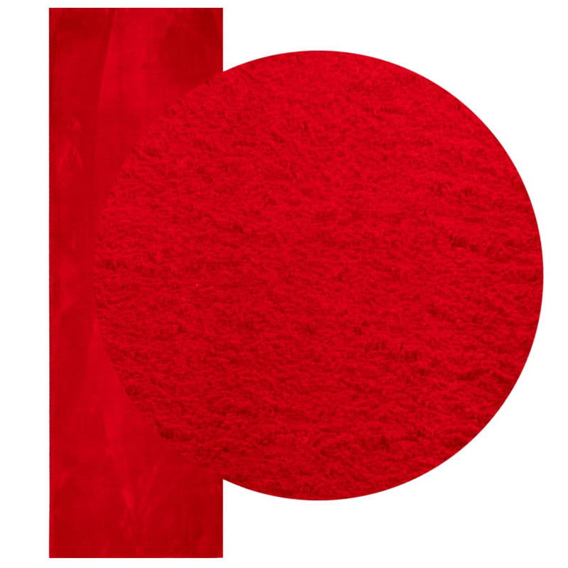 Load image into Gallery viewer, Vidaxl vloerkleed huarte laagpolig zacht wasbaar 80x250 cm rood
