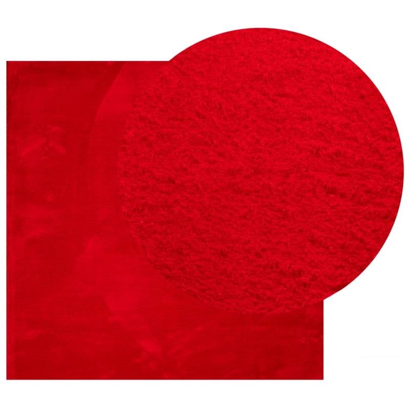 Load image into Gallery viewer, Vidaxl vloerkleed huarte laagpolig zacht wasbaar 120x120 cm rood
