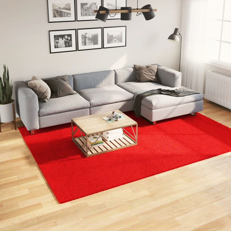 Load image into Gallery viewer, Vidaxl vloerkleed huarte laagpolig zacht wasbaar 200x280 cm rood

