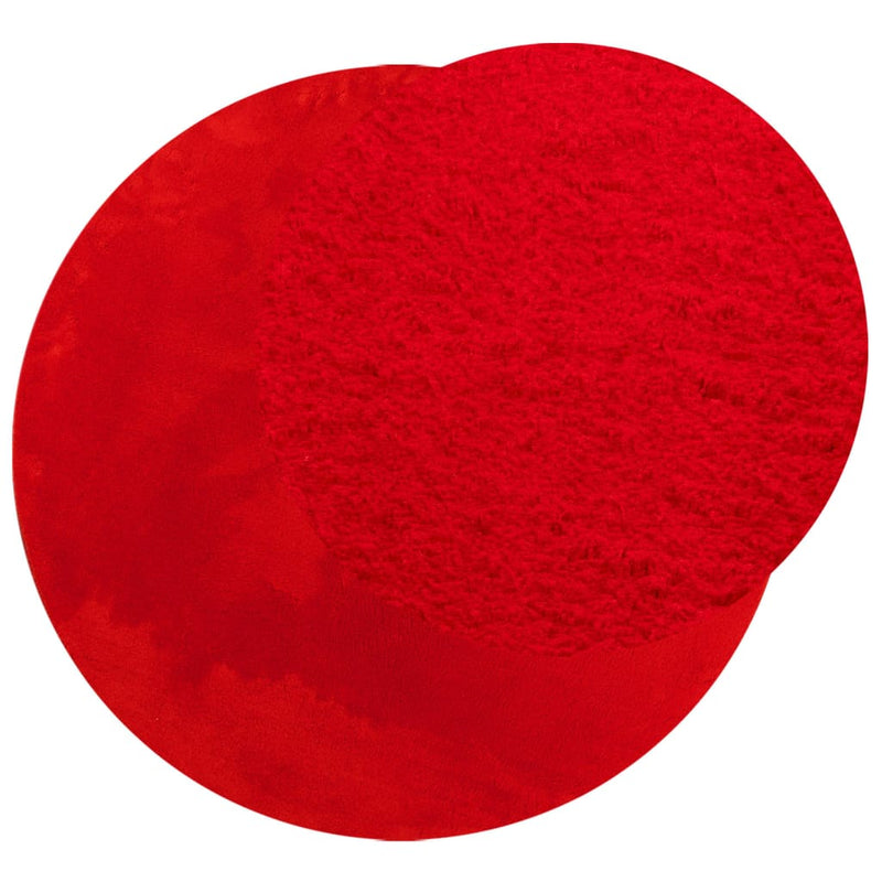 Load image into Gallery viewer, VidaXL Vloerkleed HUARTE laagpolig zacht wasbaar Ø 160 cm rood
