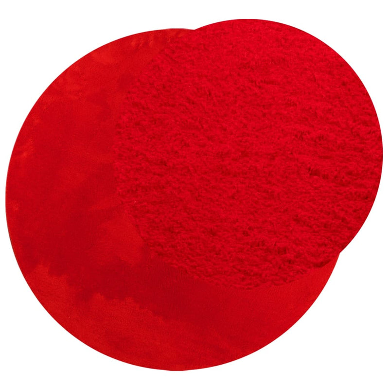 Load image into Gallery viewer, Vidaxl vloerkleed huarte laagpolig zacht wasbaar ø 200 cm rood
