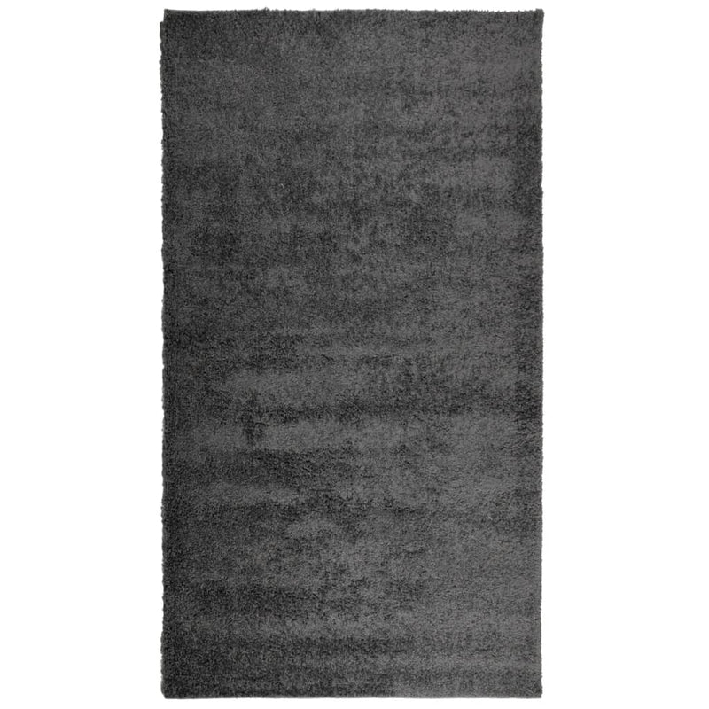 Load image into Gallery viewer, Vidaxl vloerkleed pamplona shaggy hoogpolig modern 60x110 cm antraciet
