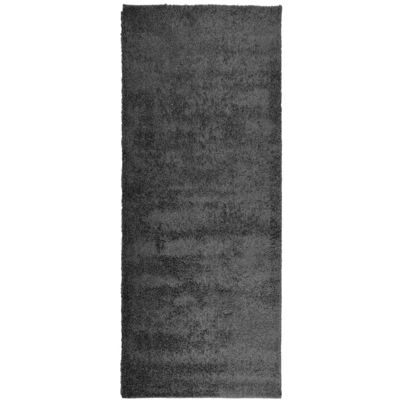 Load image into Gallery viewer, Vidaxl vloerkleed pamplona shaggy hoogpolig modern 80x200 cm antraciet
