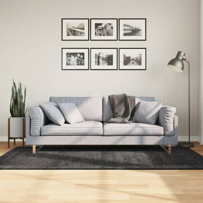 Load image into Gallery viewer, Vidaxl vloerkleed pamplona shaggy hoogpolig 100x200 cm antraciet
