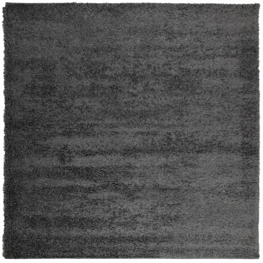 Vidaxl vloerkleed pamplona shaggy hoogpolig 200x200 cm antraciet